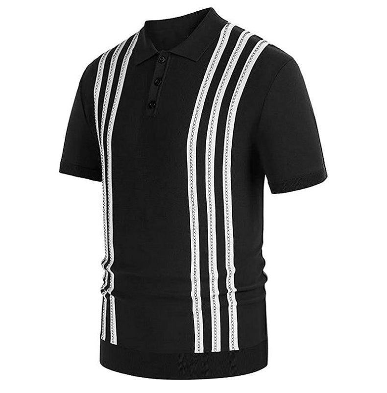 Savrani™ | Polo shirt met strepen.
