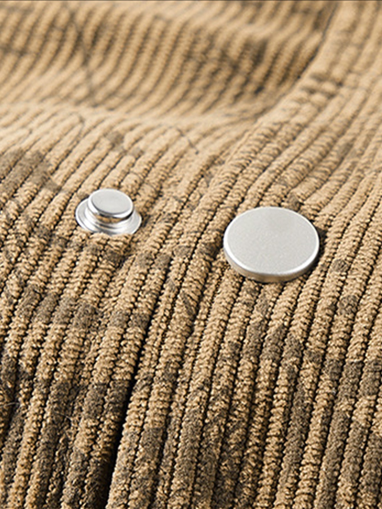 Vintage gestreepte jas met reliëfbladmotief