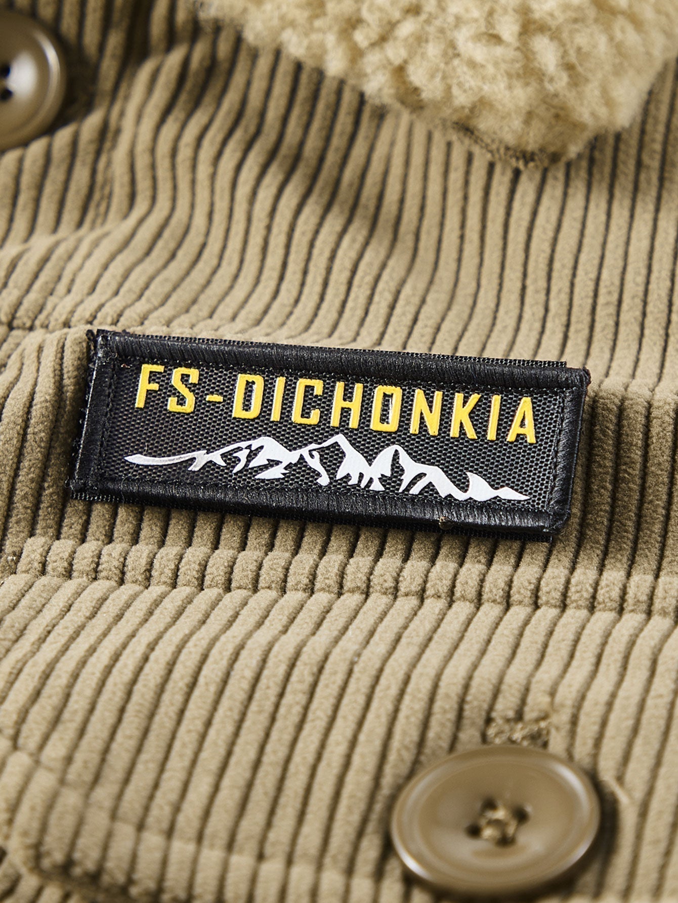 Corduroy jas met zachte teddy voering