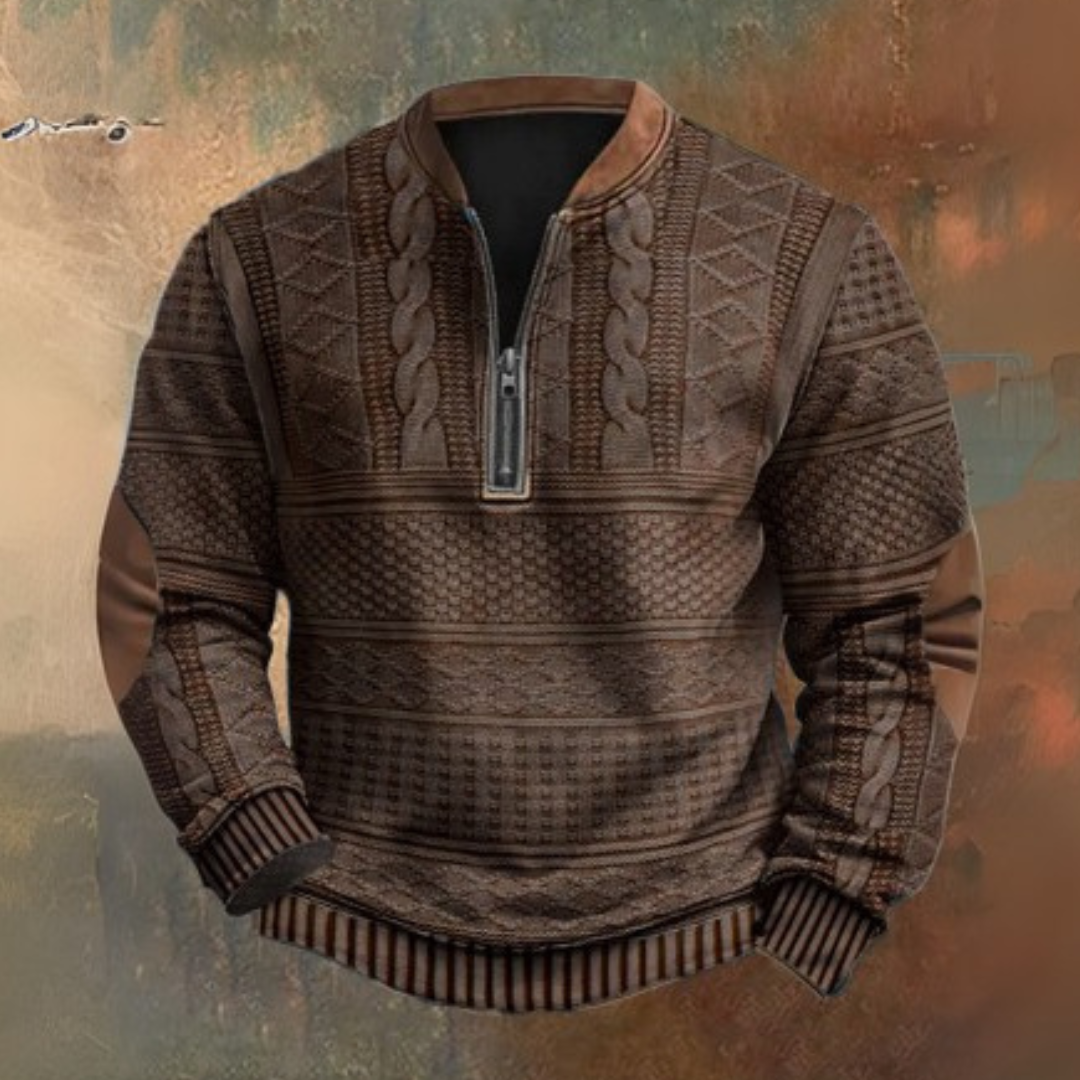 Trui met een kwart rits