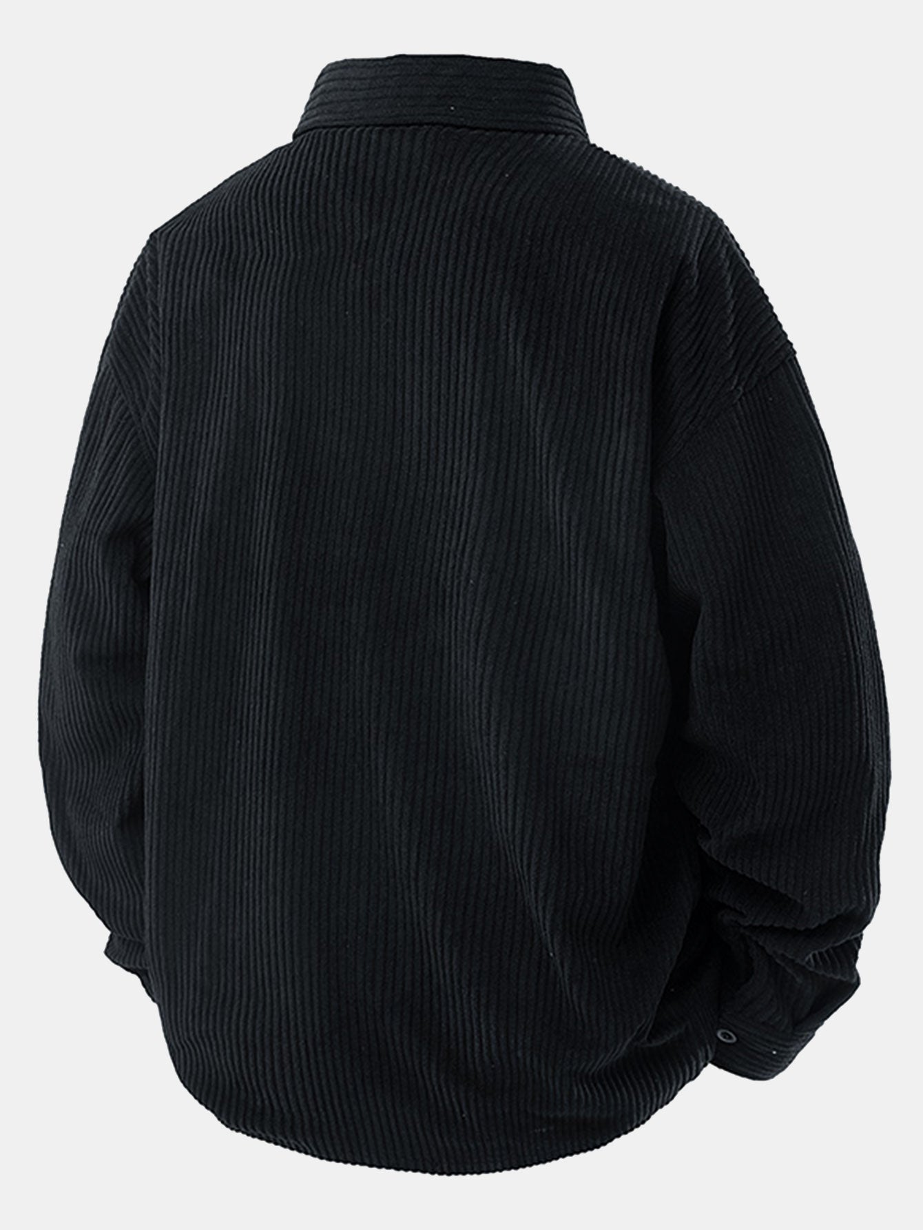 Geribbelde Corduroy Overhemd met Knopen