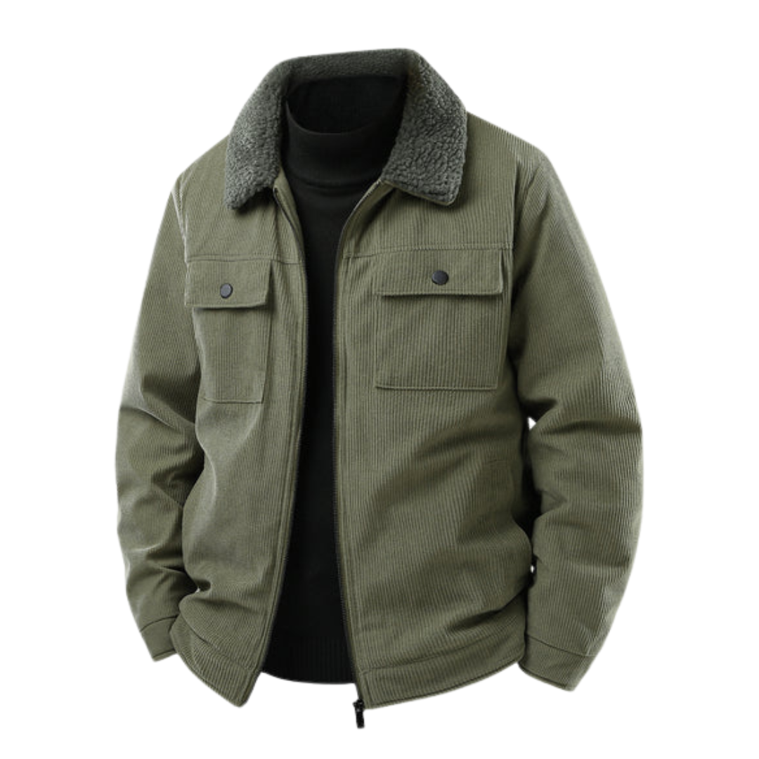 Heren Premium Corduroy Jas in Urban Stijl