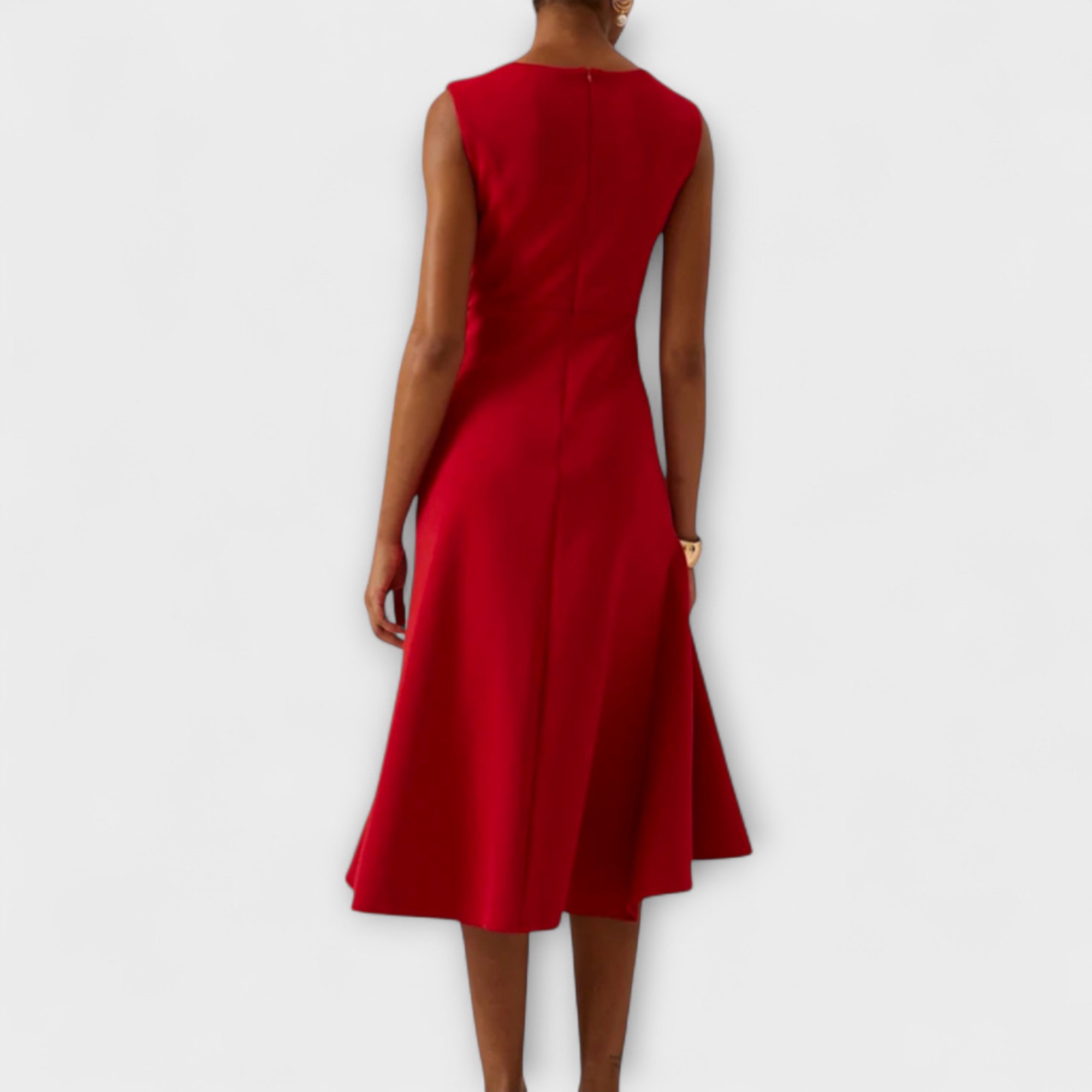 Juliette – Asymmetrische Midi-jurk met Drapering