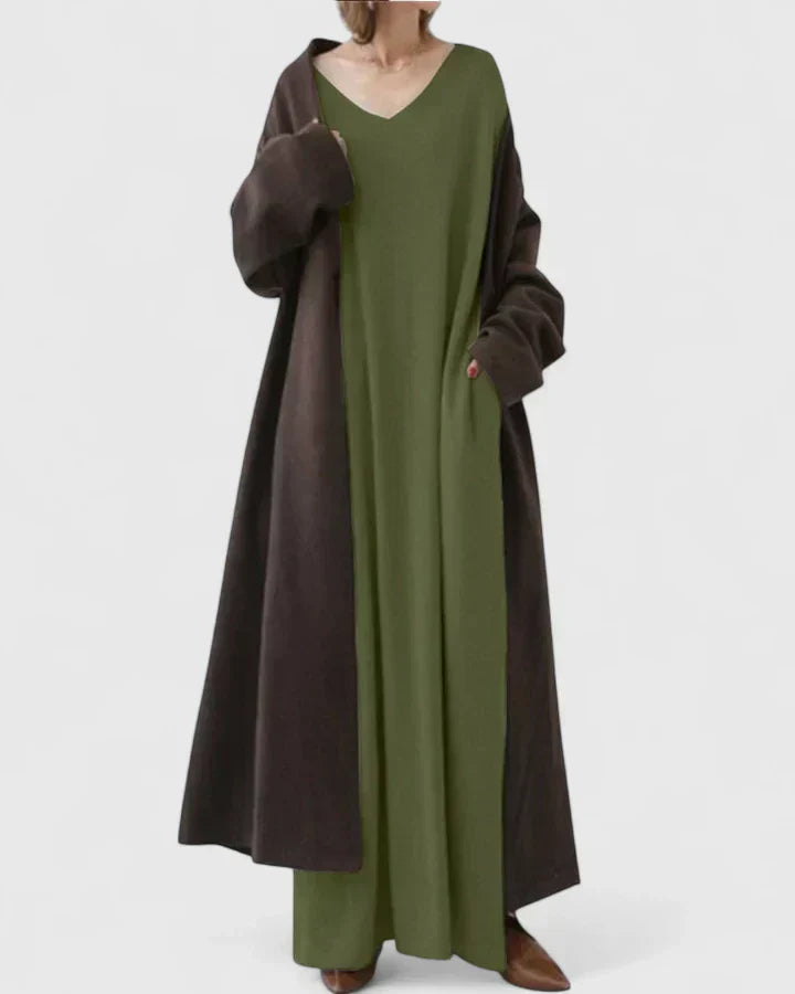 Gryelle | Verfijnde Jurk voor Koudere Dagen