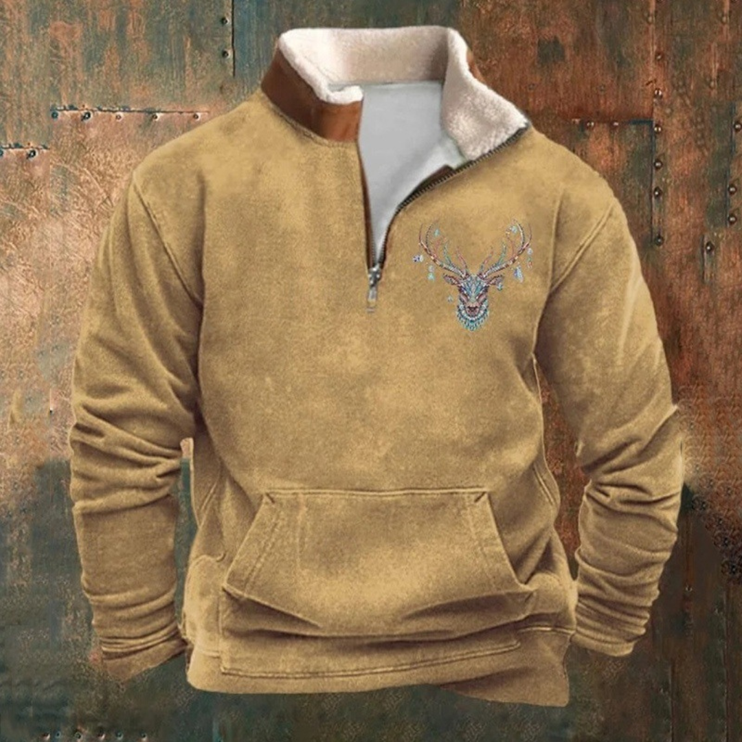 Pierre | Sweater met een kwart rits