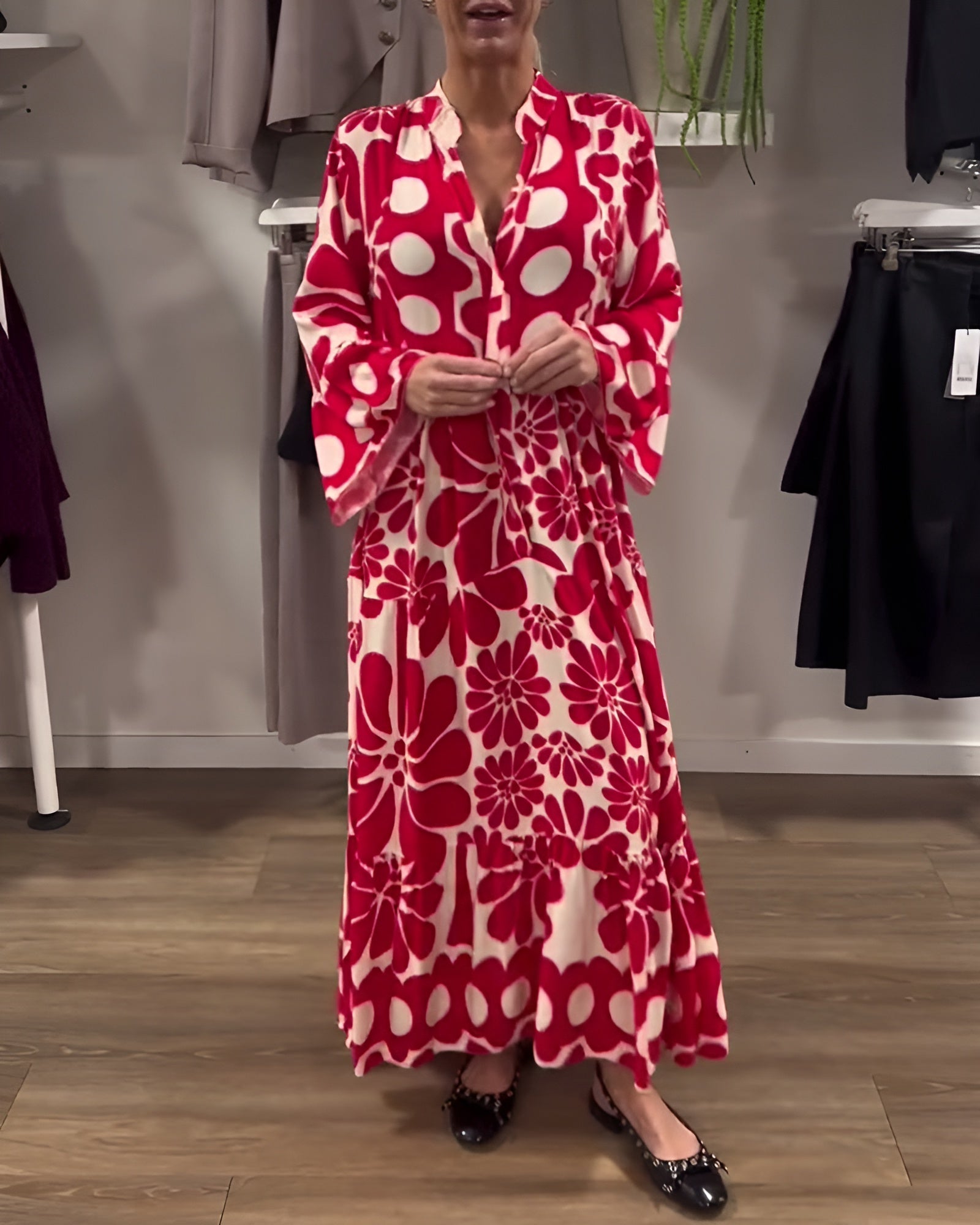 Marielle | Elegante Maxi Jurk met Bloemen