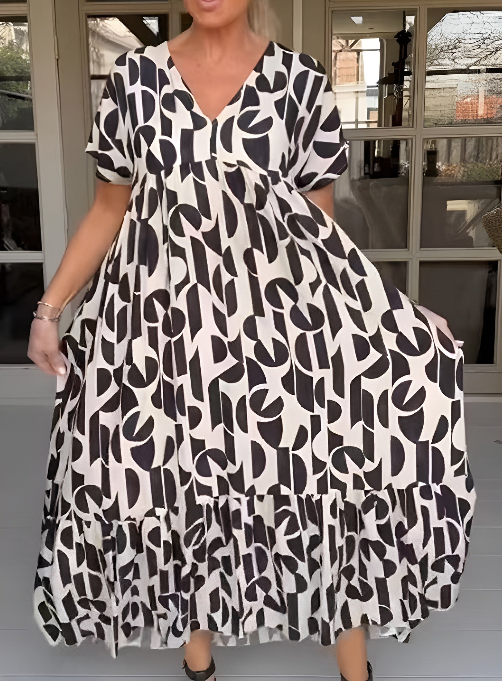 Colette | Lichte jurk met v-hals