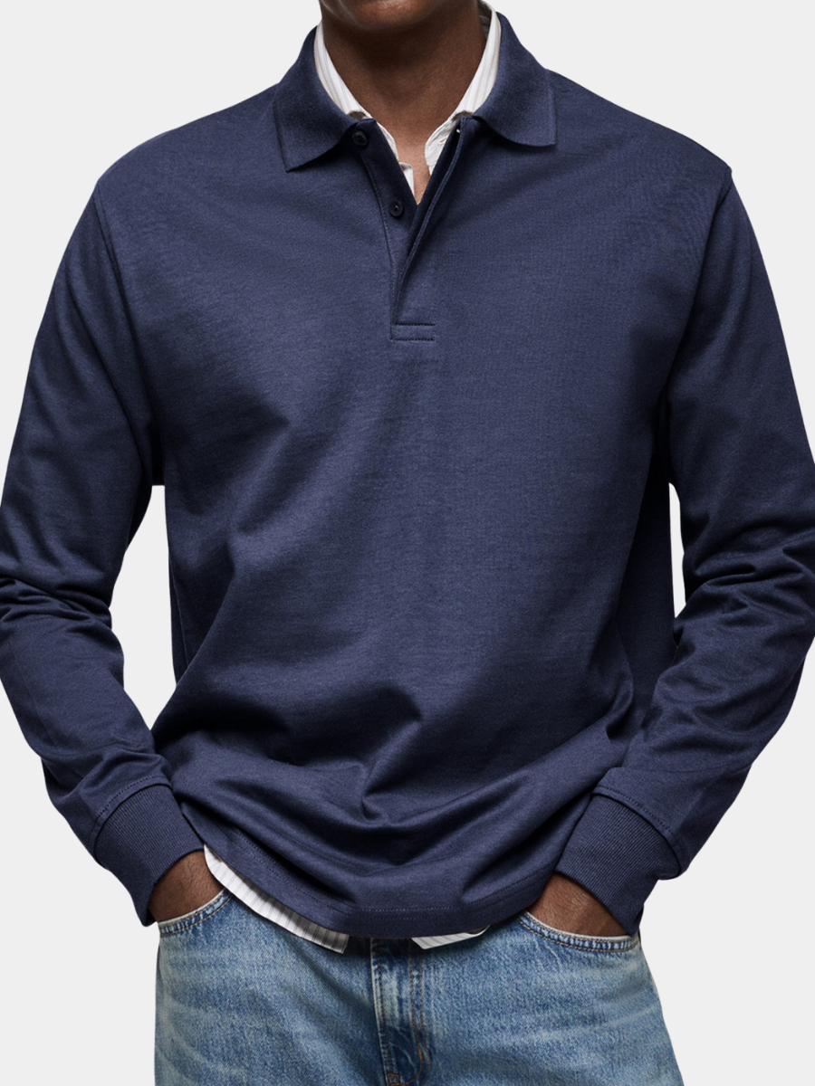 Karven – Elegante Poloshirt met Lange Mouwen