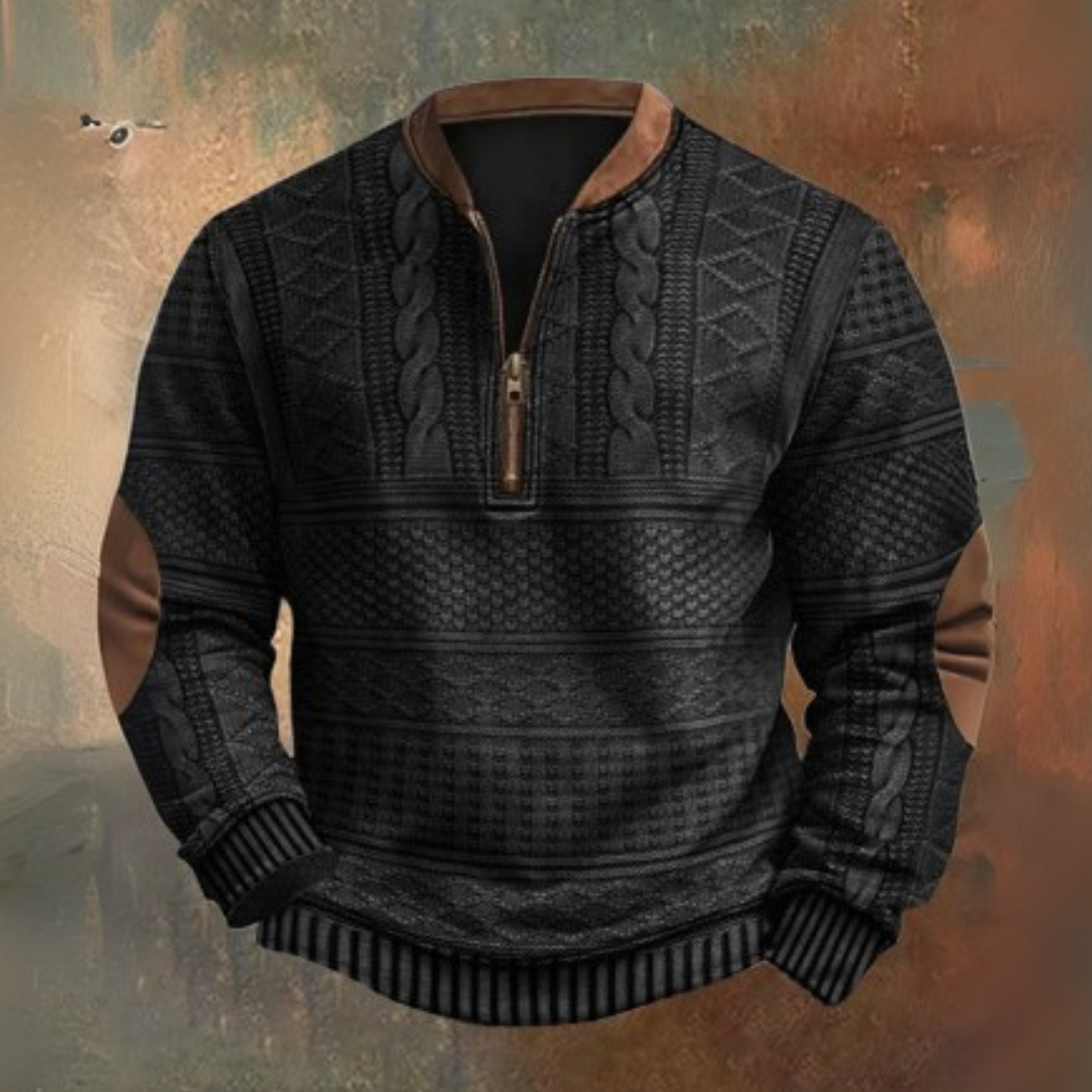 Trui met een kwart rits