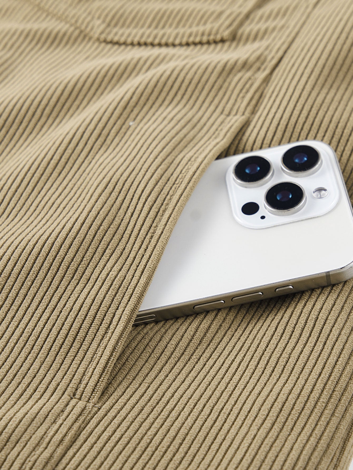 Corduroy jas met zachte teddy voering