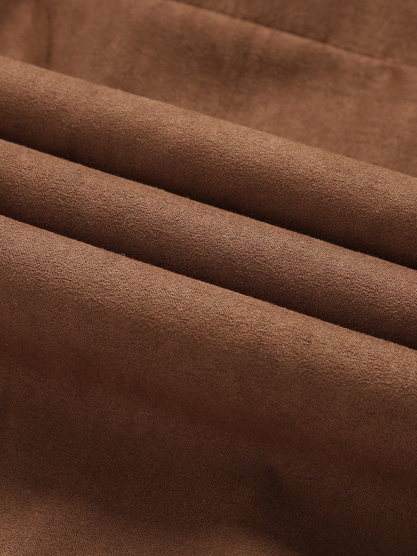 Gevoerde Jas van Faux Suède met Pluche Voering