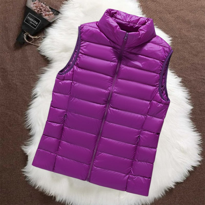 Isa Padded Gilet | Paars
