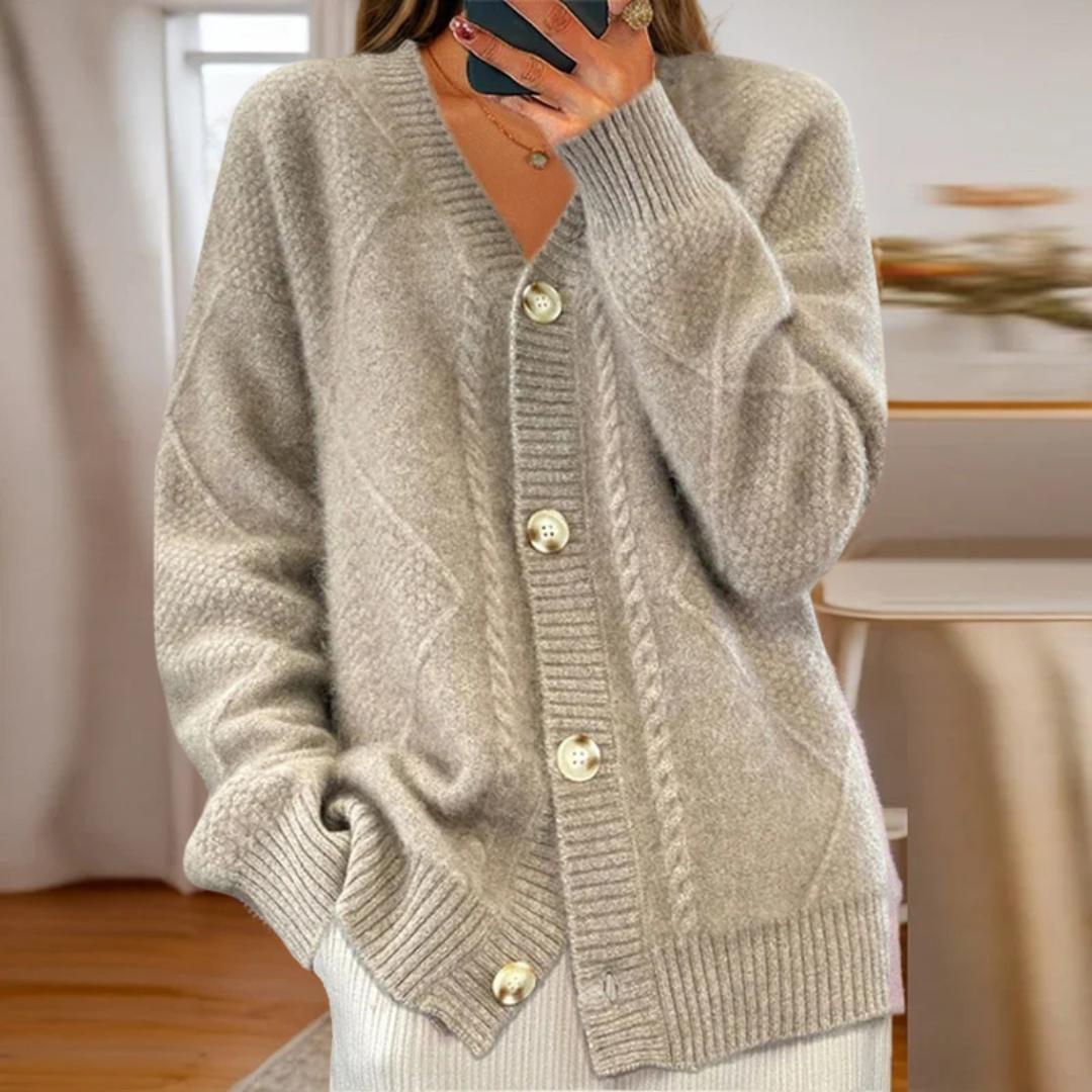 Éloise | Cardigan met kabelpatroon