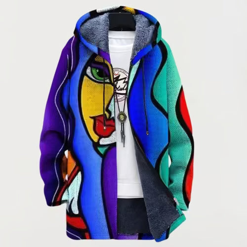 Lena | Kleurrijke Kunst Hoodie
