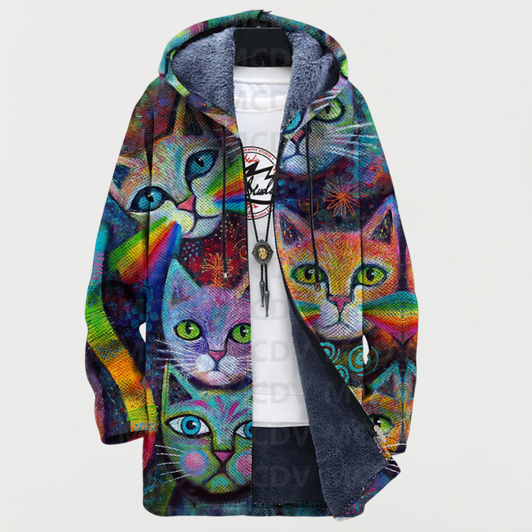 Luna | Regenboog Kat Hoodie