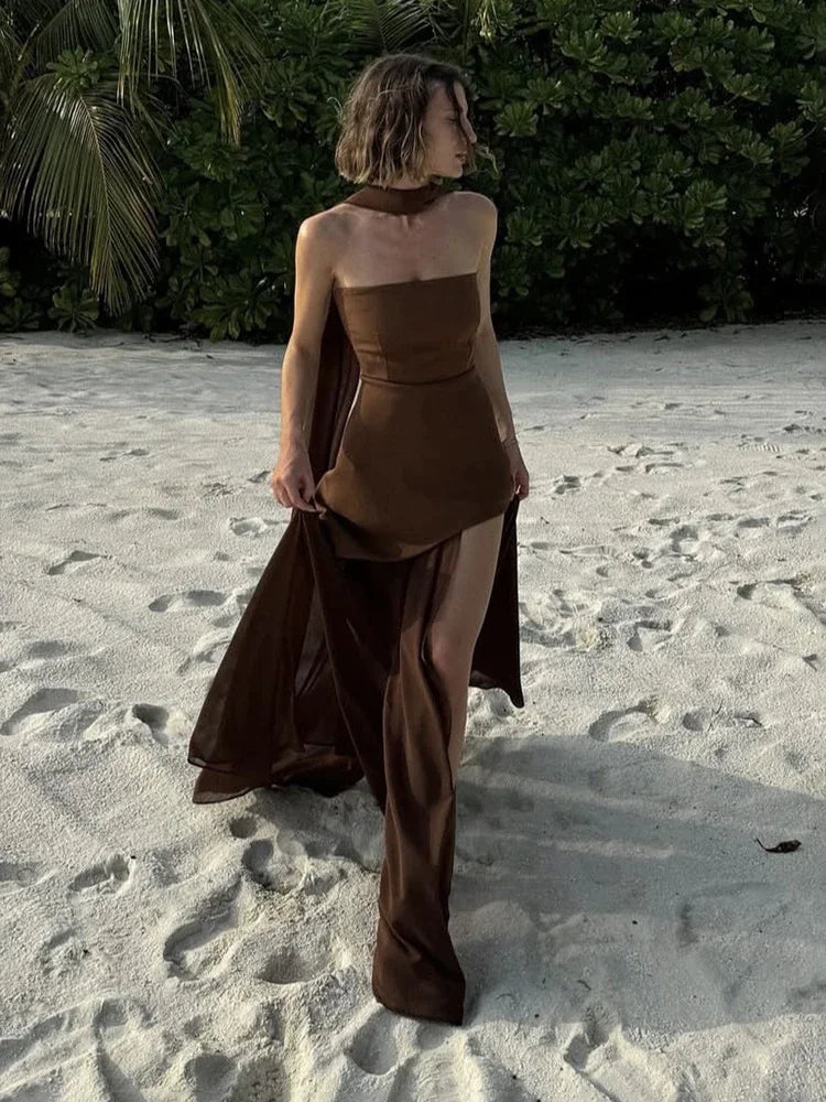 Georgia | Elegante Jurk met Lage Stijl