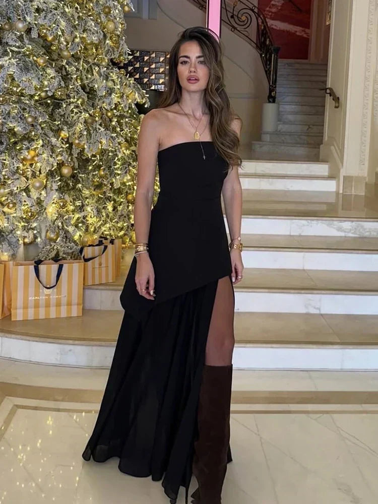 Georgia | Elegante Jurk met Lage Stijl