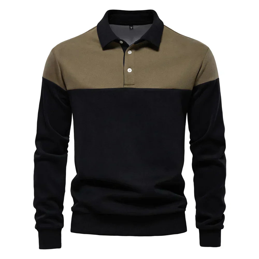 Sébastien™ | Bicolor Polo met Contrast