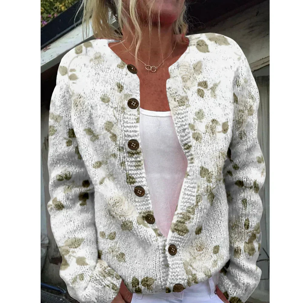 Jonna | Elegante cardigan met print