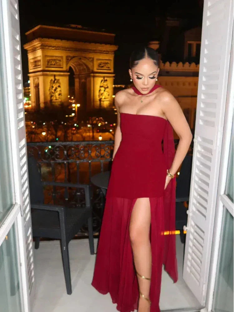 Georgia | Elegante Jurk met Lage Stijl