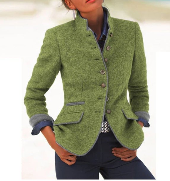 Valeria | Elegante blazer met hoge kraag