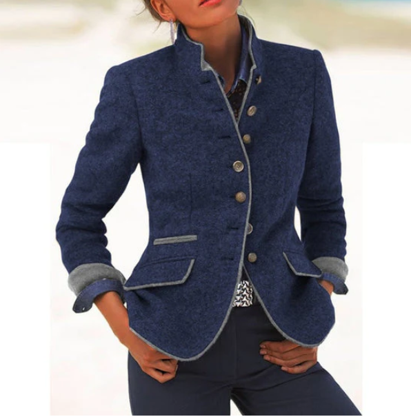 Valeria | Elegante blazer met hoge kraag