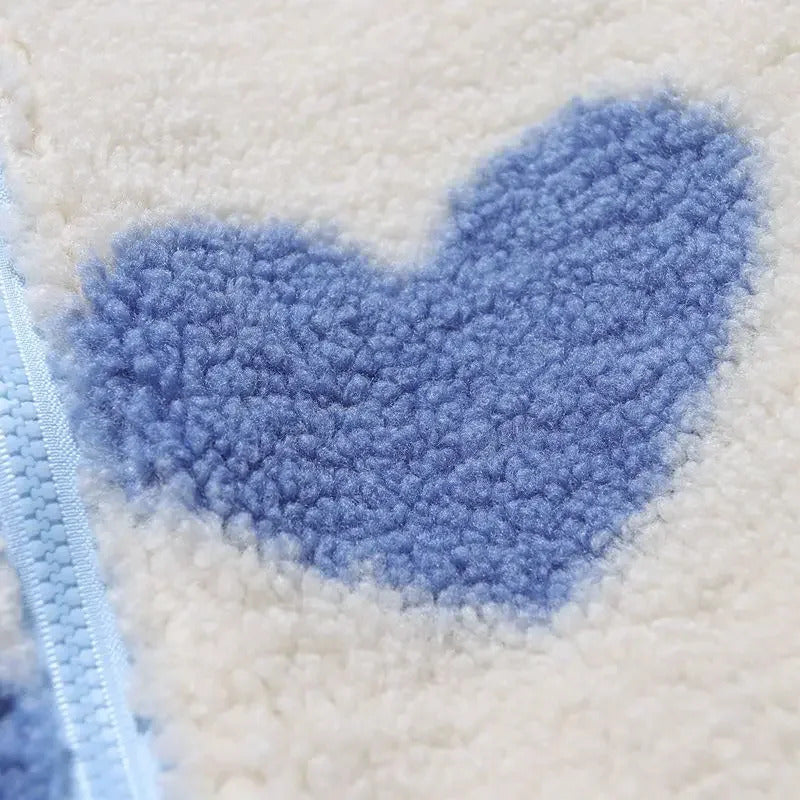 Amelia – Dubbelzijdige Jas met Hartmotief