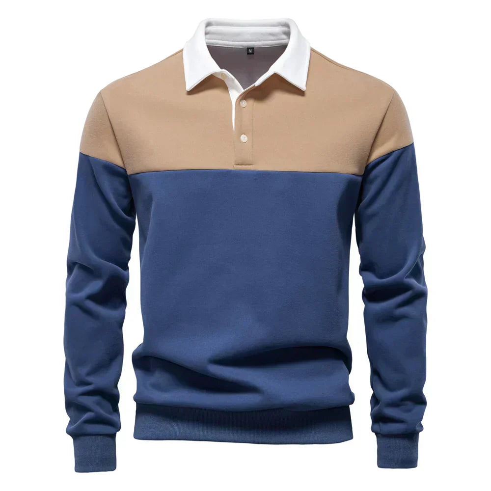 Sébastien™ | Bicolor Polo met Contrast