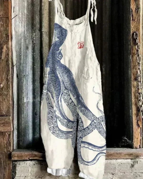 Marini™ | Jumpsuit met brede octopusprint