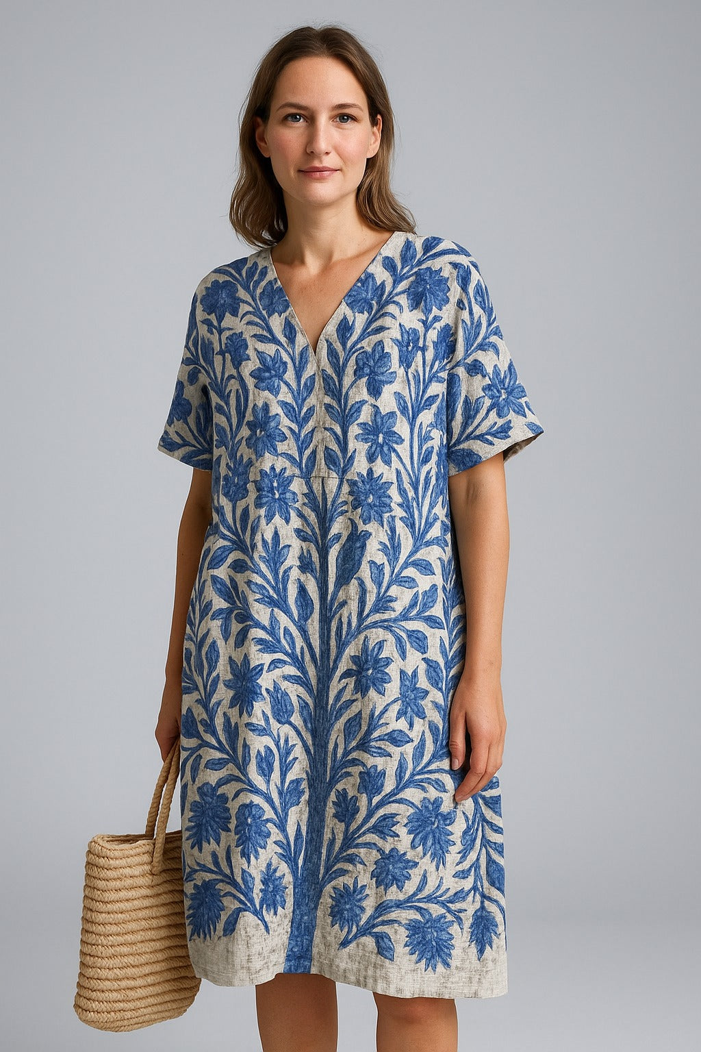 Anouk | Vintage Jurk met Bloemenpatroon