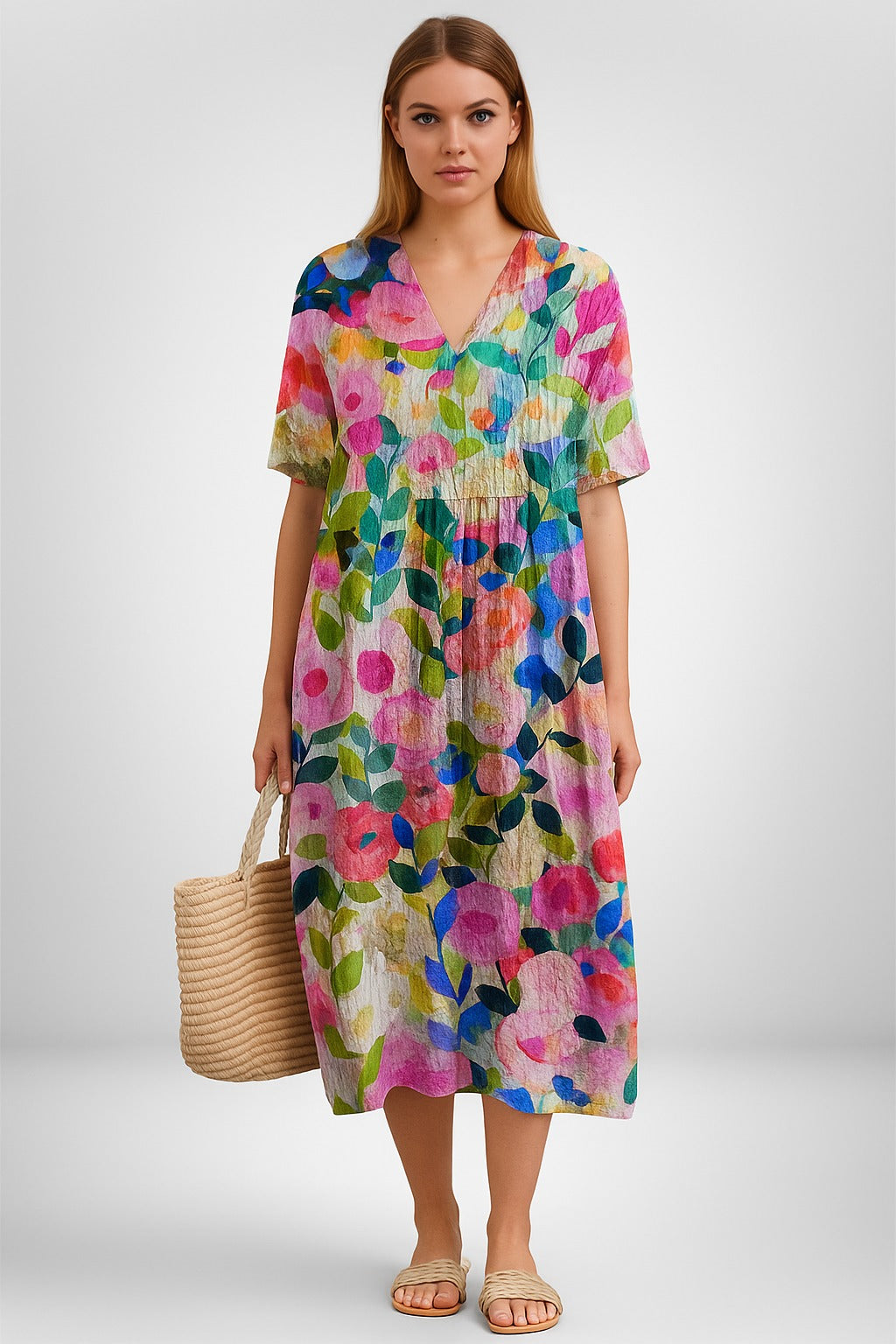 Bente | Vintage Bloemenjurk