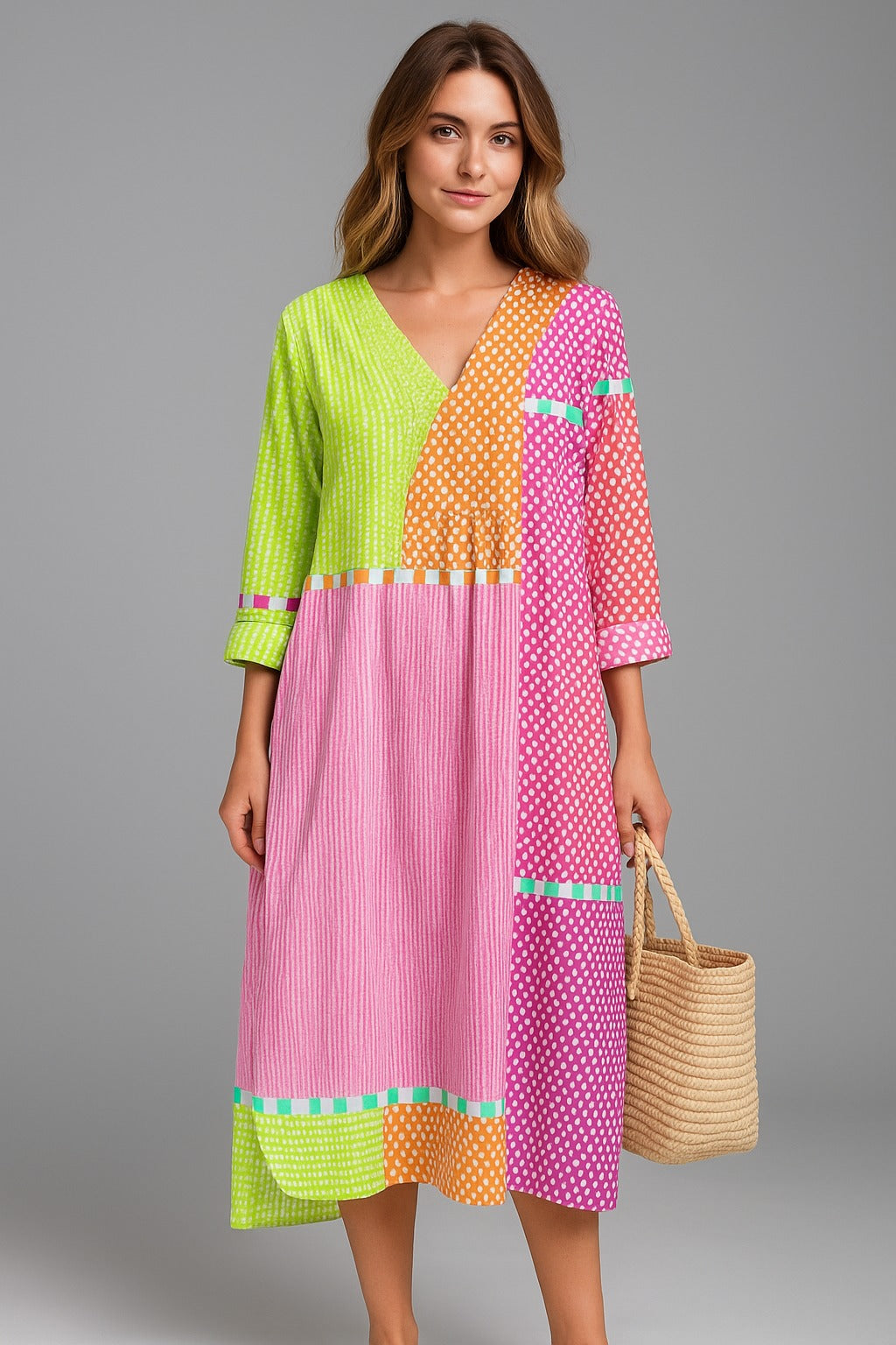 May™ | Elegante Geometrische Jurk