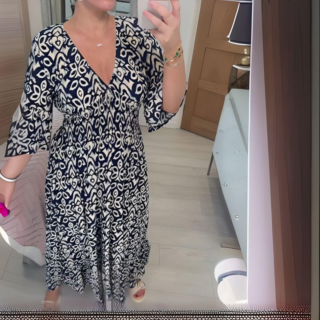 Isabella | Boho-stijl jurk met patroon