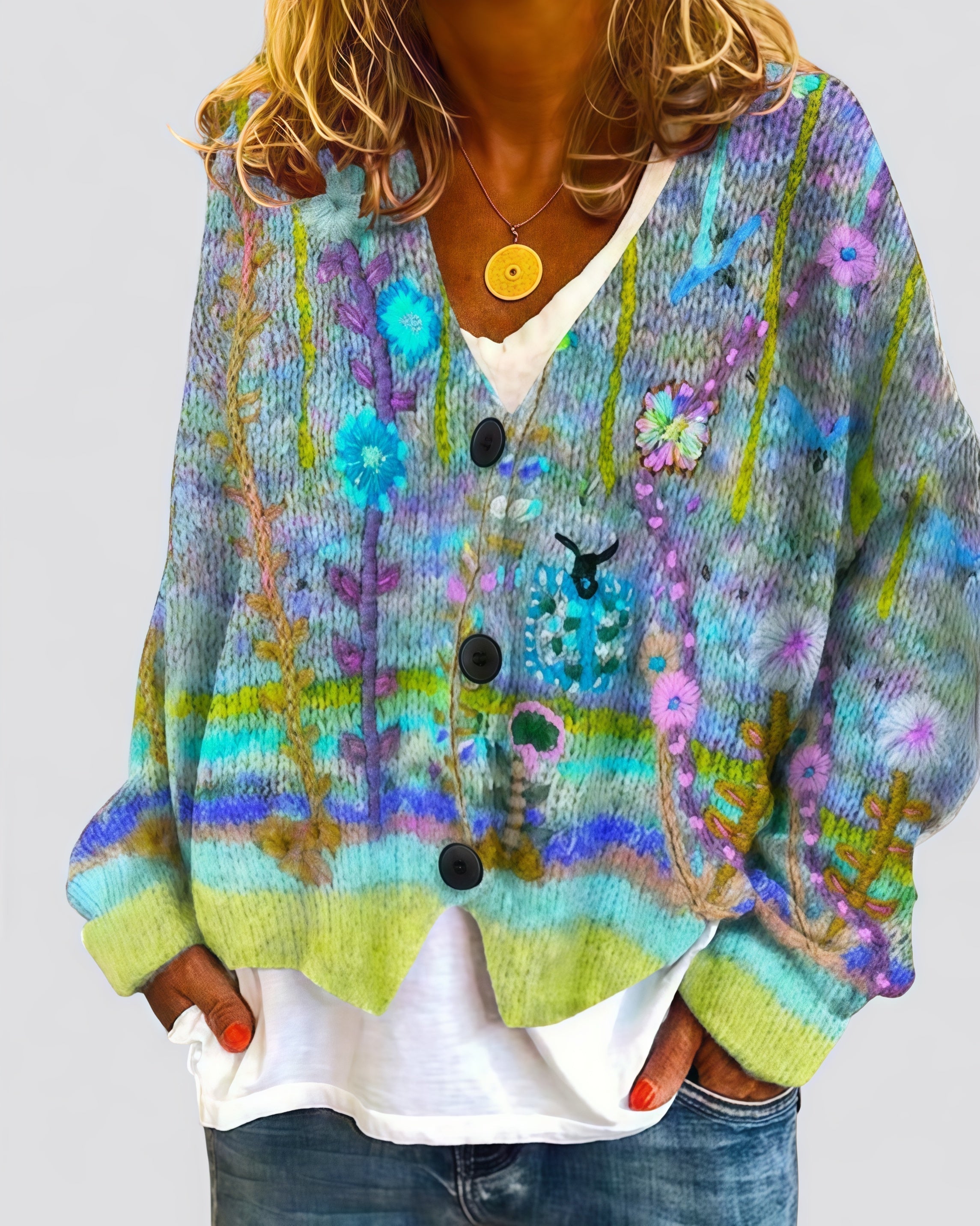 Callie | Elegante cardigan met bloemen