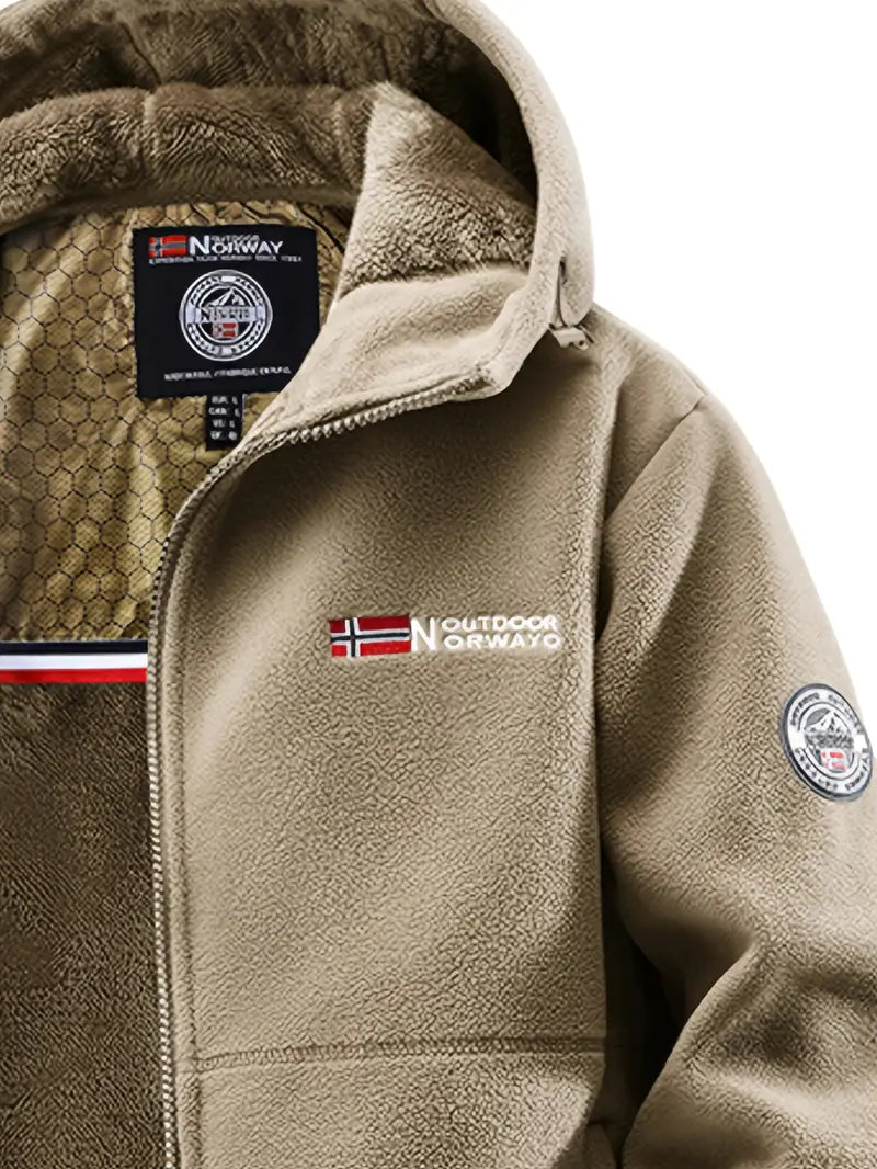 Geïsoleerde Fleece Jas met Volledige Rits