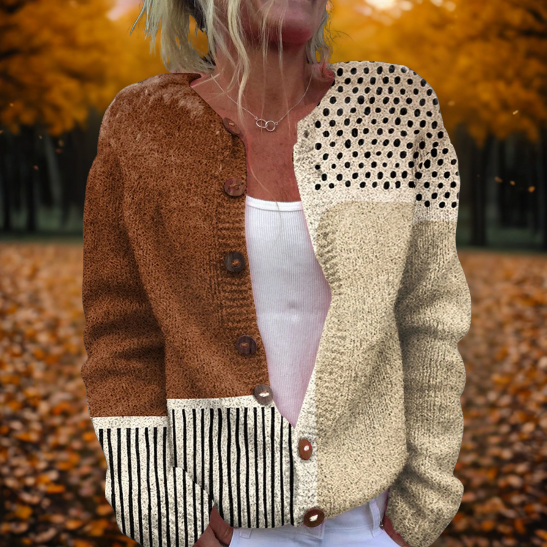 Anéline | Stijlvolle Dots Cardigan