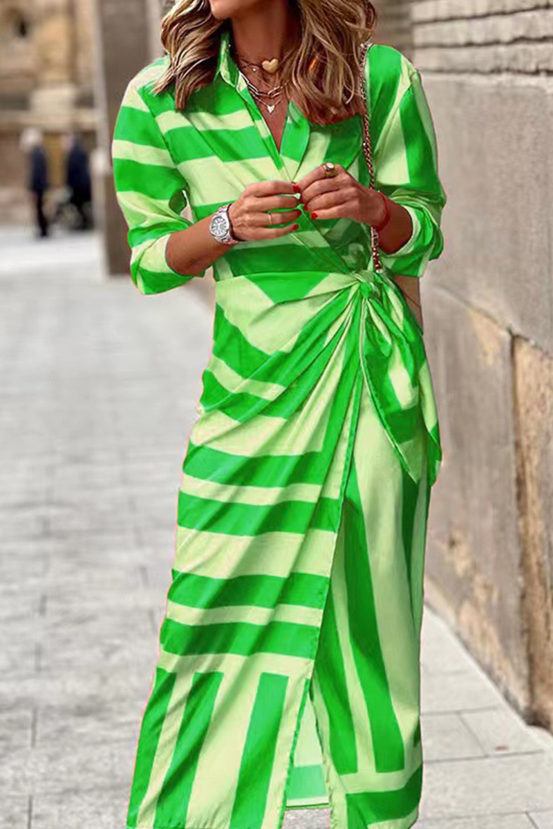 Helmi -| Lente-Zomer Jurk Modieus met Patroon