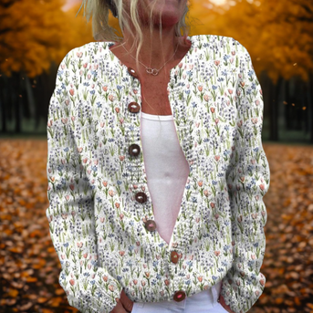 Cresselle | Pastel Kunstzinnige Gebreide Cardigan