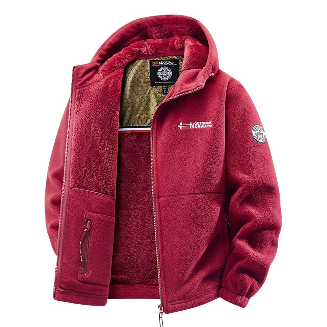 Geïsoleerde Fleece Jas met Volledige Rits