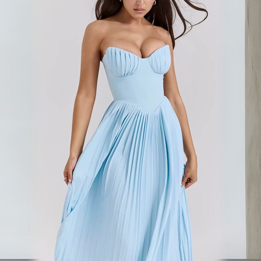 Kalinda | Elegante Plissé Jurk