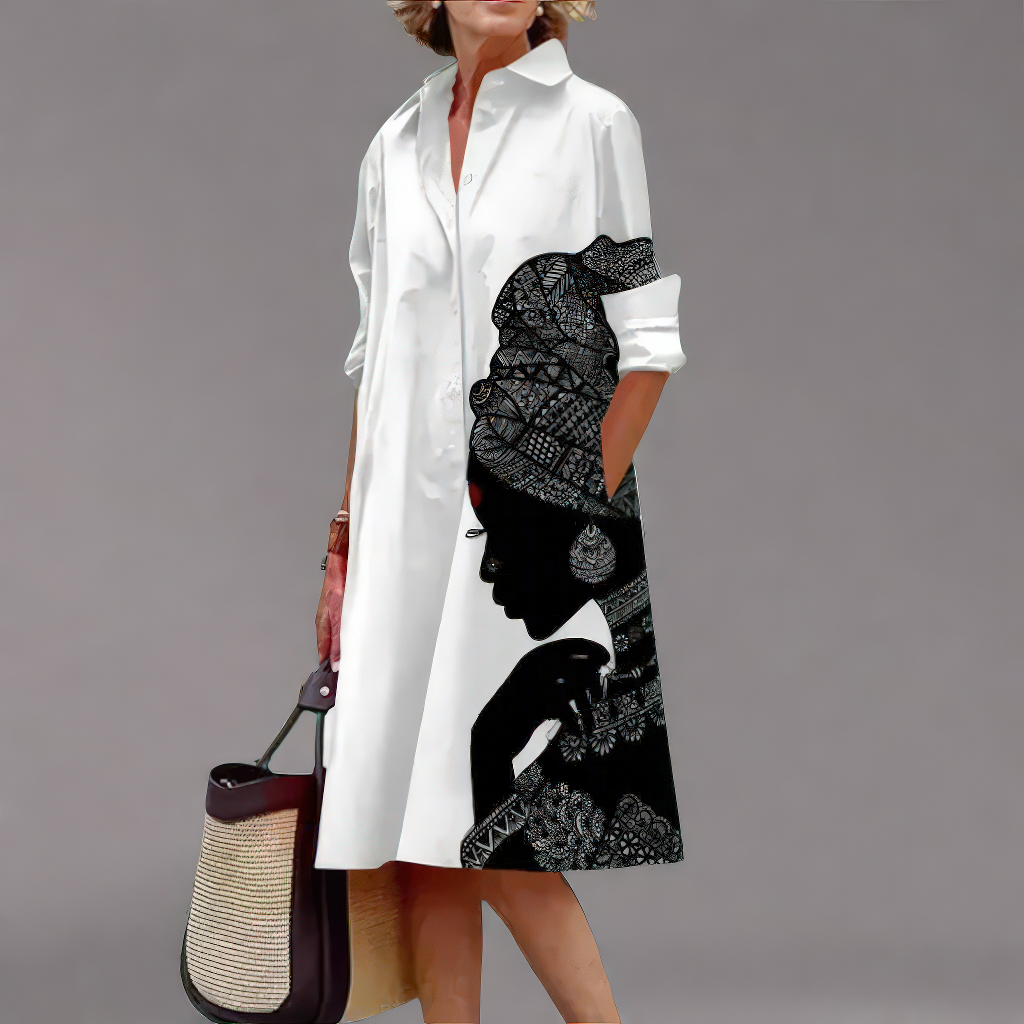 Ayleen | Handgemaakt midi-jurk