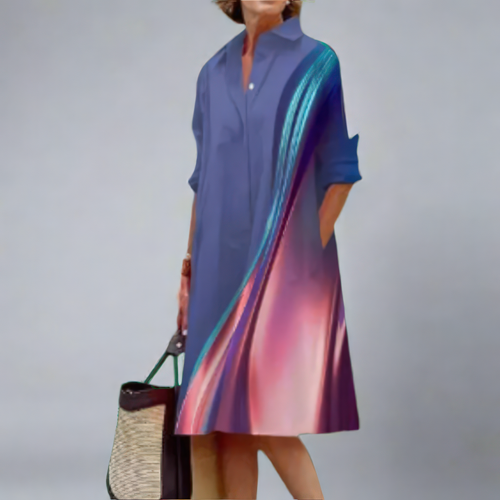 Helga | Handgemaakte midi-jurk