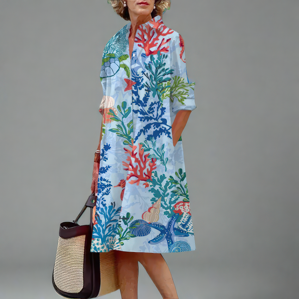 Annkathrin | Handgemaakte midi-jurk