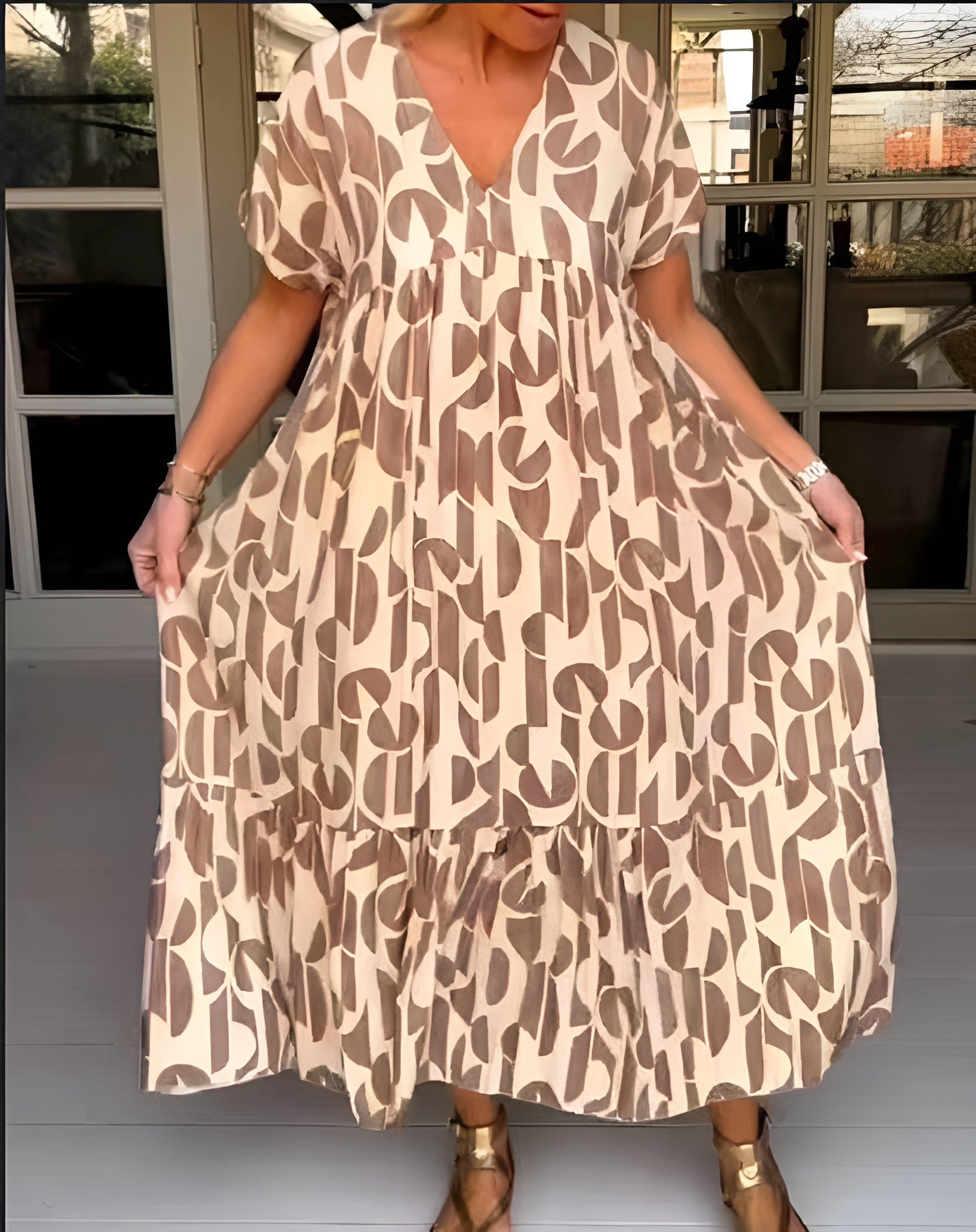 Colette | Lichte jurk met v-hals