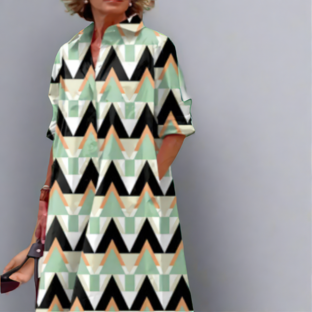 Hella | Handgemaakte midi-jurk