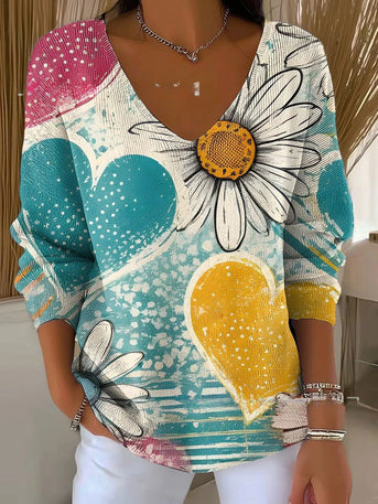 Melavie – Premium dames zachte trui met diepe V-hals