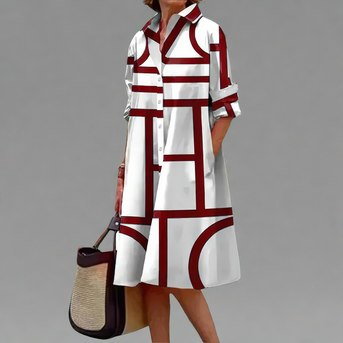 Elina | Handgemaakte Midi Jurk