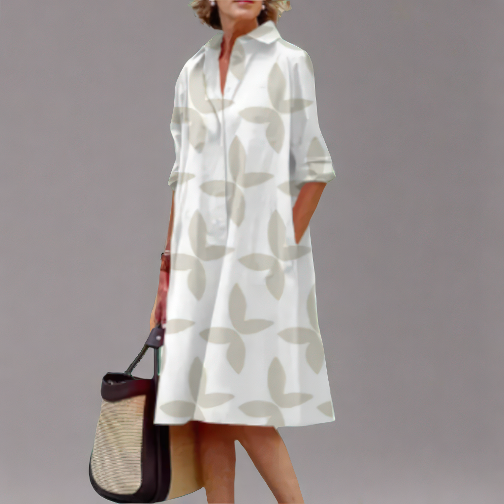 Fenna | Handgemaakte midi-jurk