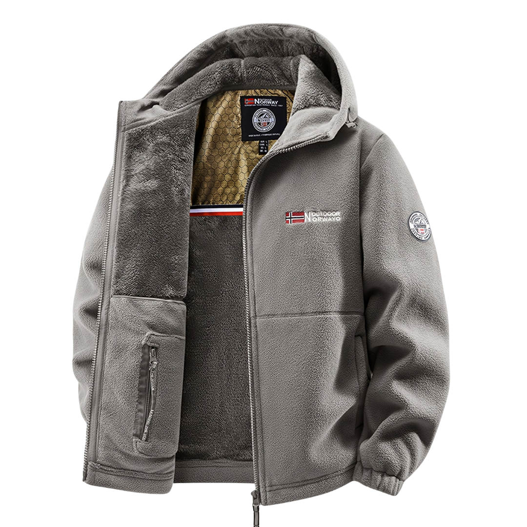 Geïsoleerde Fleece Jas met Volledige Rits