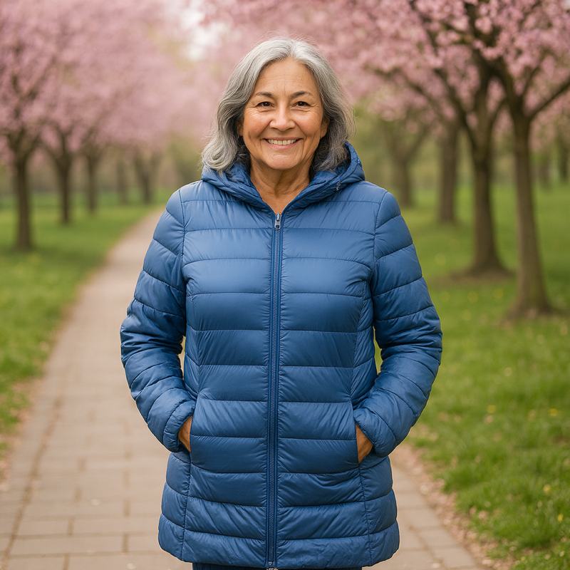 Helsa Lange Gevoerde Jas | Indigo